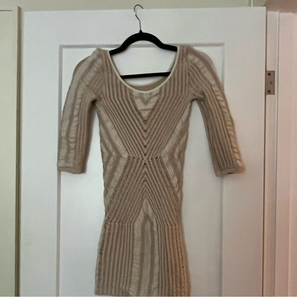 vintage y2k 90s Bebe crochet body-con dress made in the USA - Picture 5 of 10